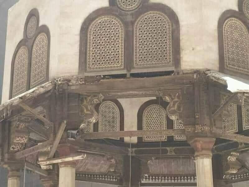 انهيار جزء من الميضأة..في مسجد السلطان حسن